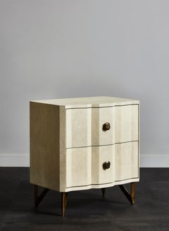 Pair of Shagreen Nightstands, by Studio Glustin