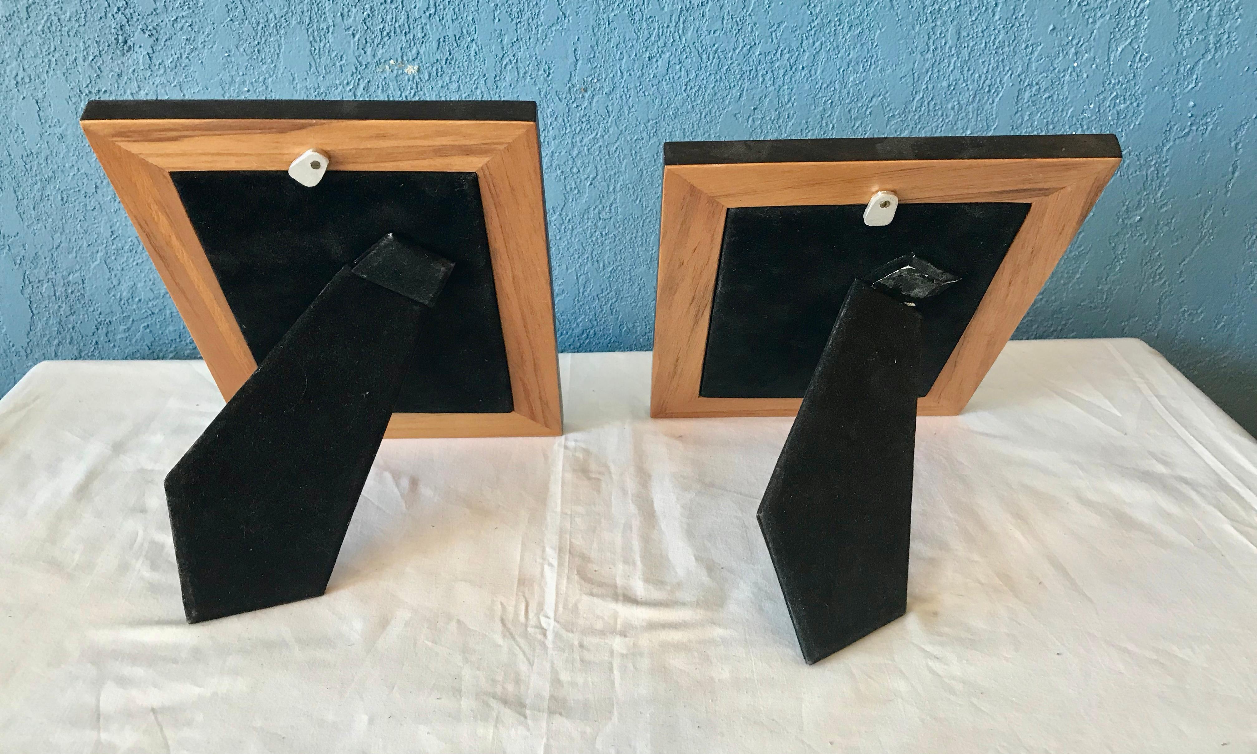 Pair of Shagreen Picture Frames 6