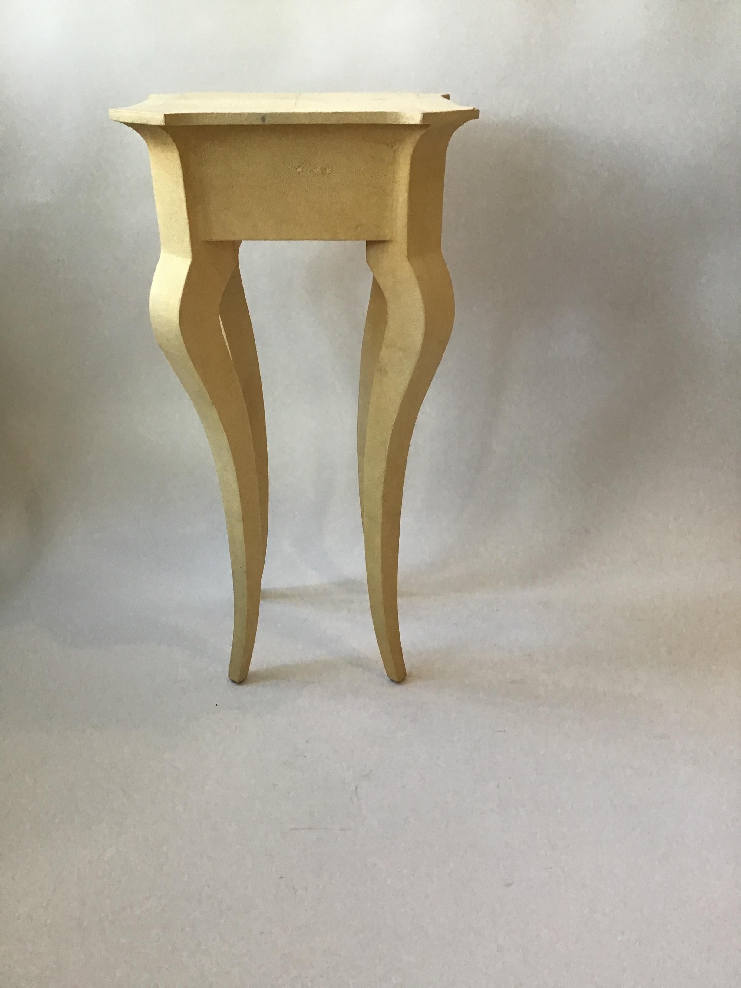 Pair of Shagreen Side Tables For Sale 6