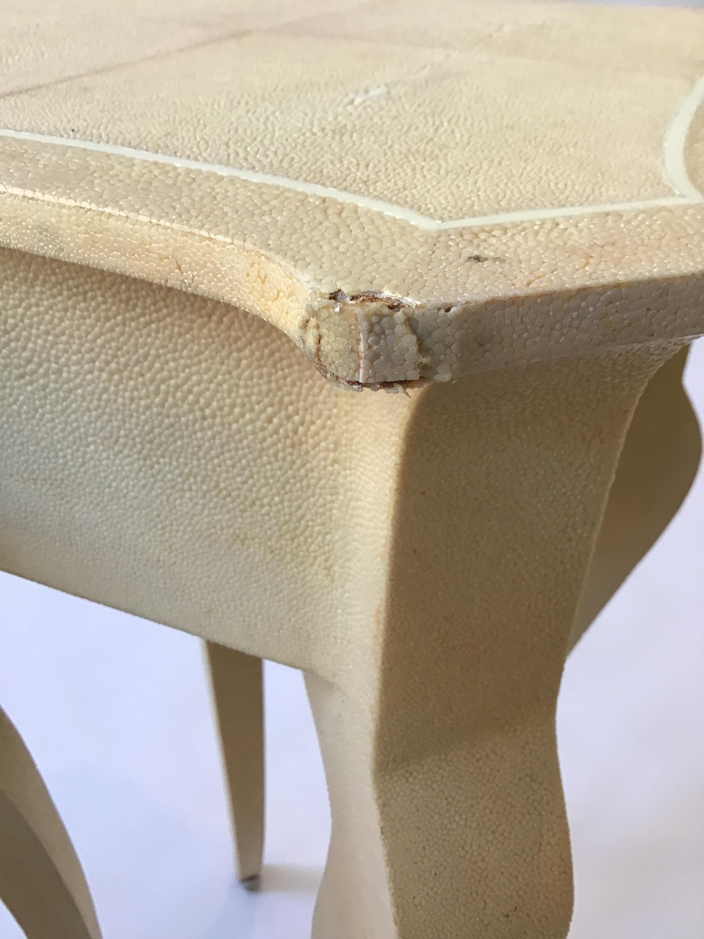 Pair of Shagreen Side Tables For Sale 2