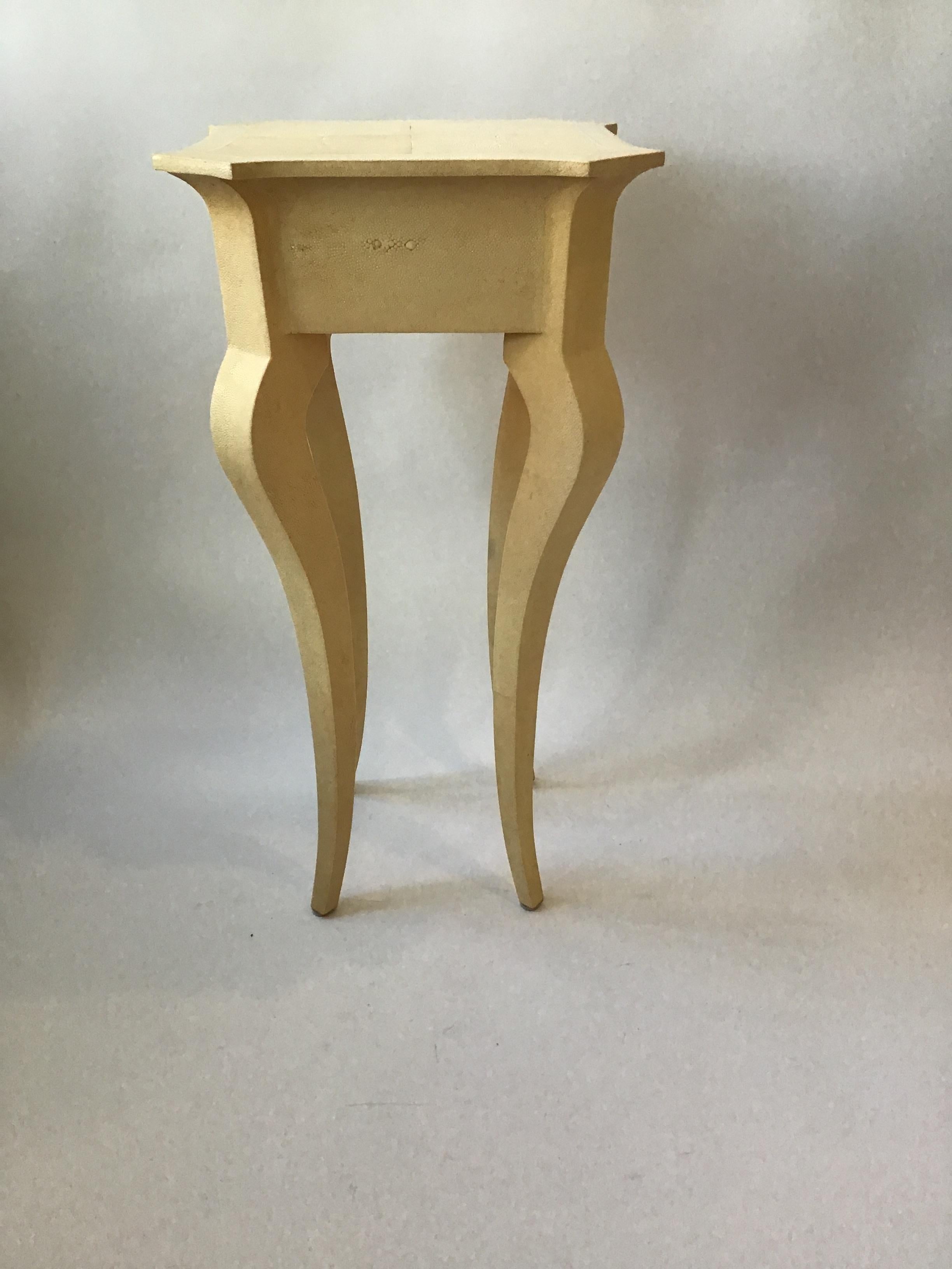 Pair of Shagreen Side Tables For Sale 5