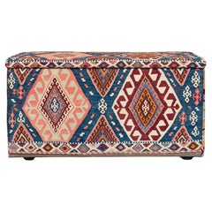 Pair of Shahsavan Kilim Covered Trunks