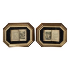 Pair of Shakespeare Museum Framed Books