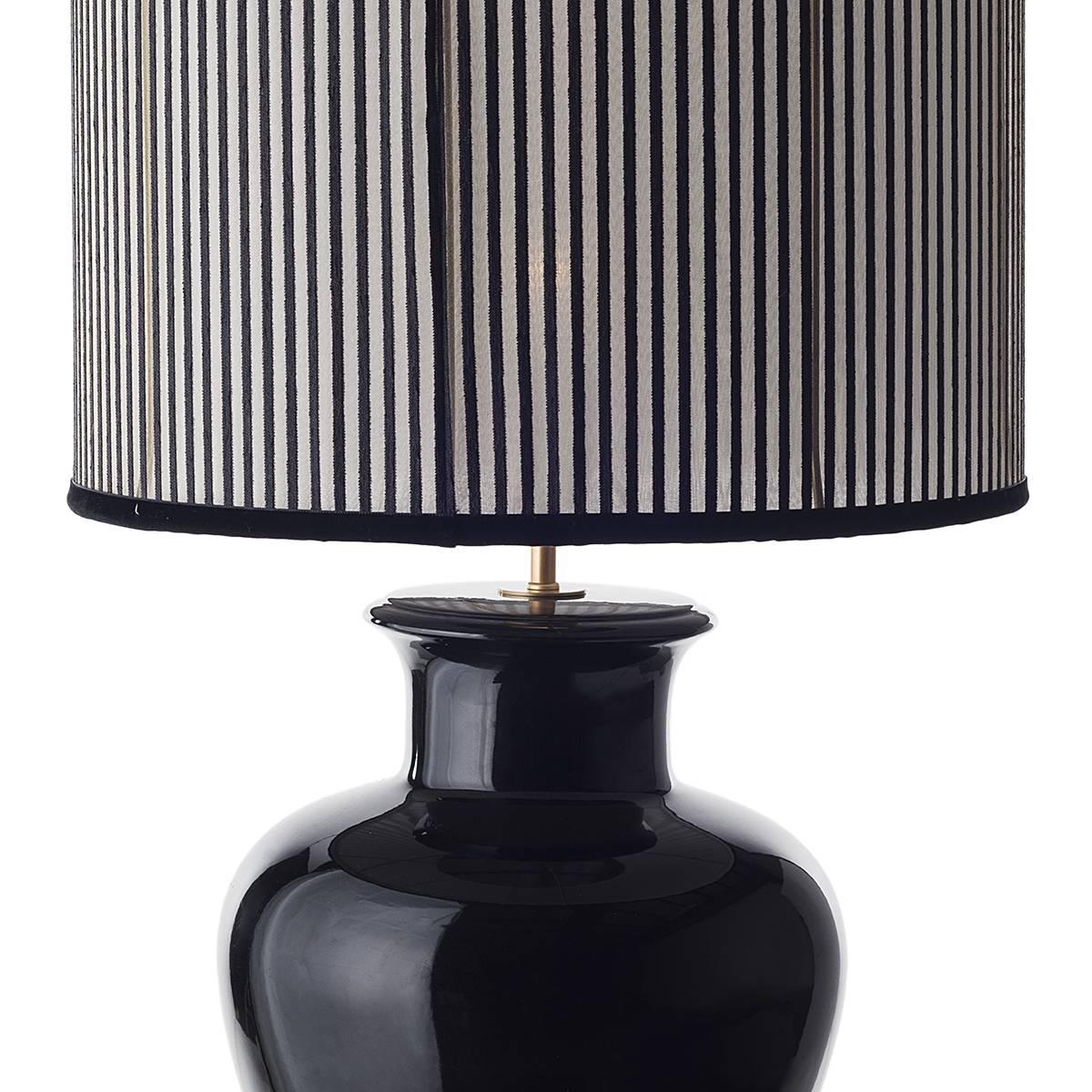 Pair of Shapely Ceramic Table Lamps For Sale 3
