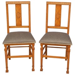Pair of Shapland & Petter Satinwood Chairs