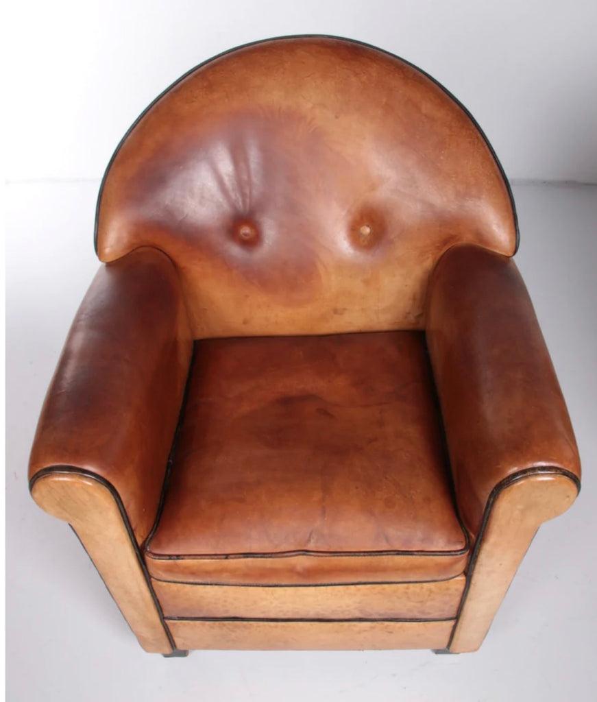 Pair of Sheepskin Leather Chairs 2