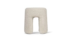 Pair of Sheepskin Moonlight Sequoia Pouf by Space Copenhagen for Fredericia