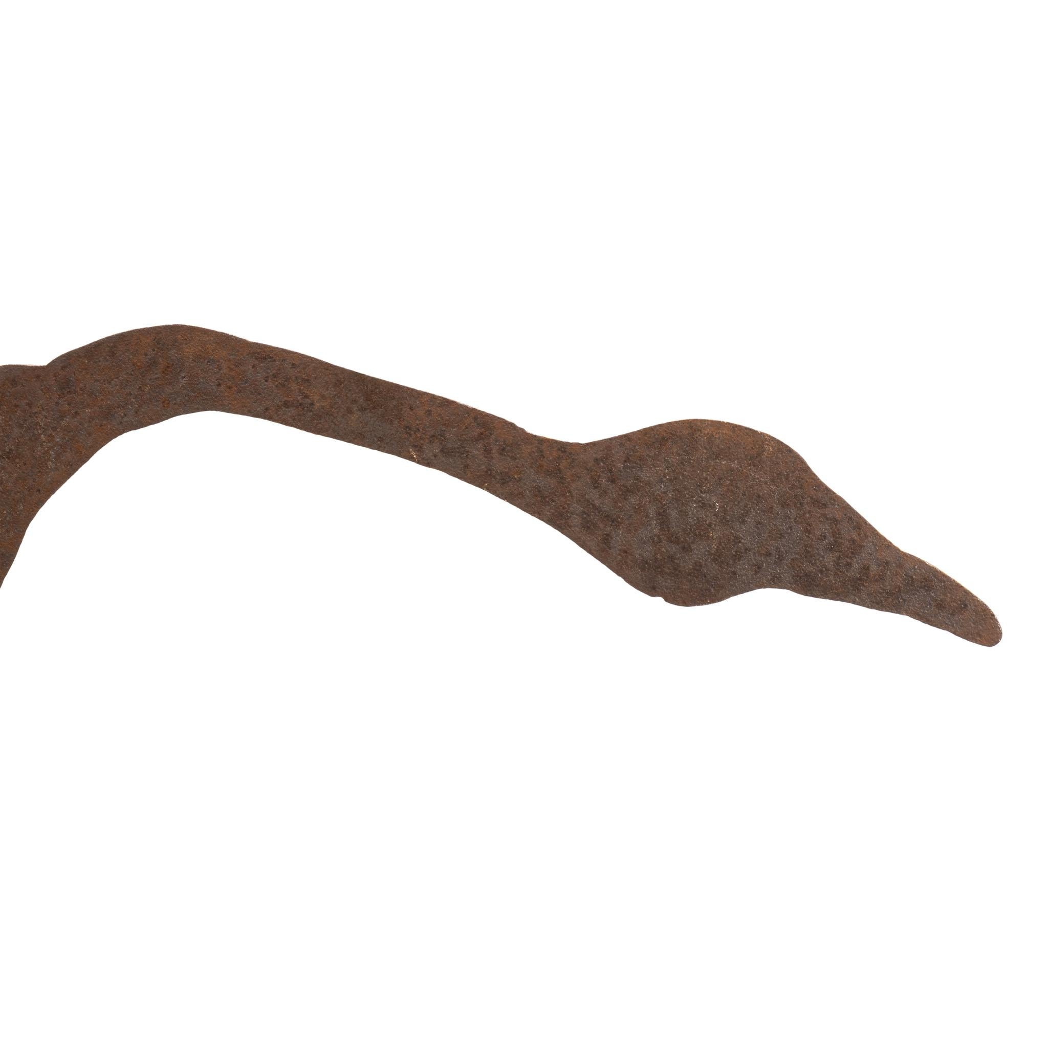 Pair of Sheet Metal Geese Whirligigs For Sale 5