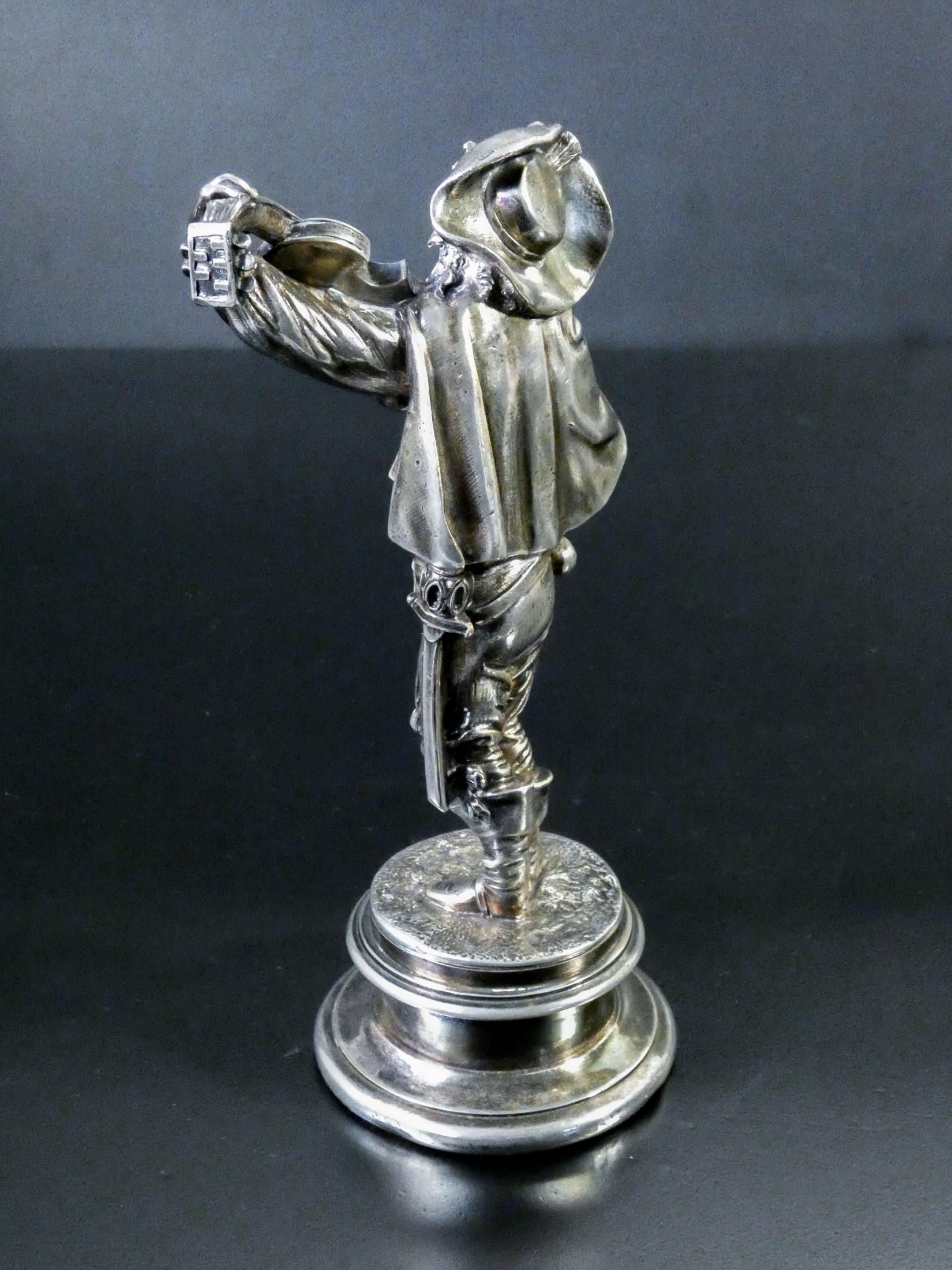 Pair of Sheffield Sculptures, Signed Emile Guillemin, Players, France, 1800 For Sale 8