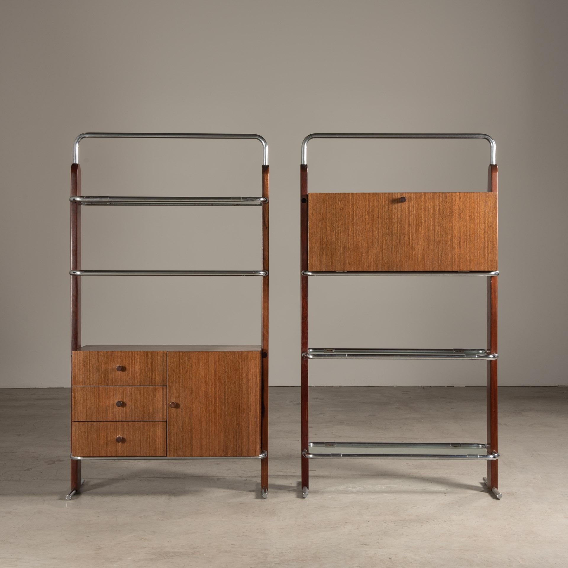 Pair of Shelf of Units, by Percival Lafer, Brazilian Mid-Century Design  For Sale 9