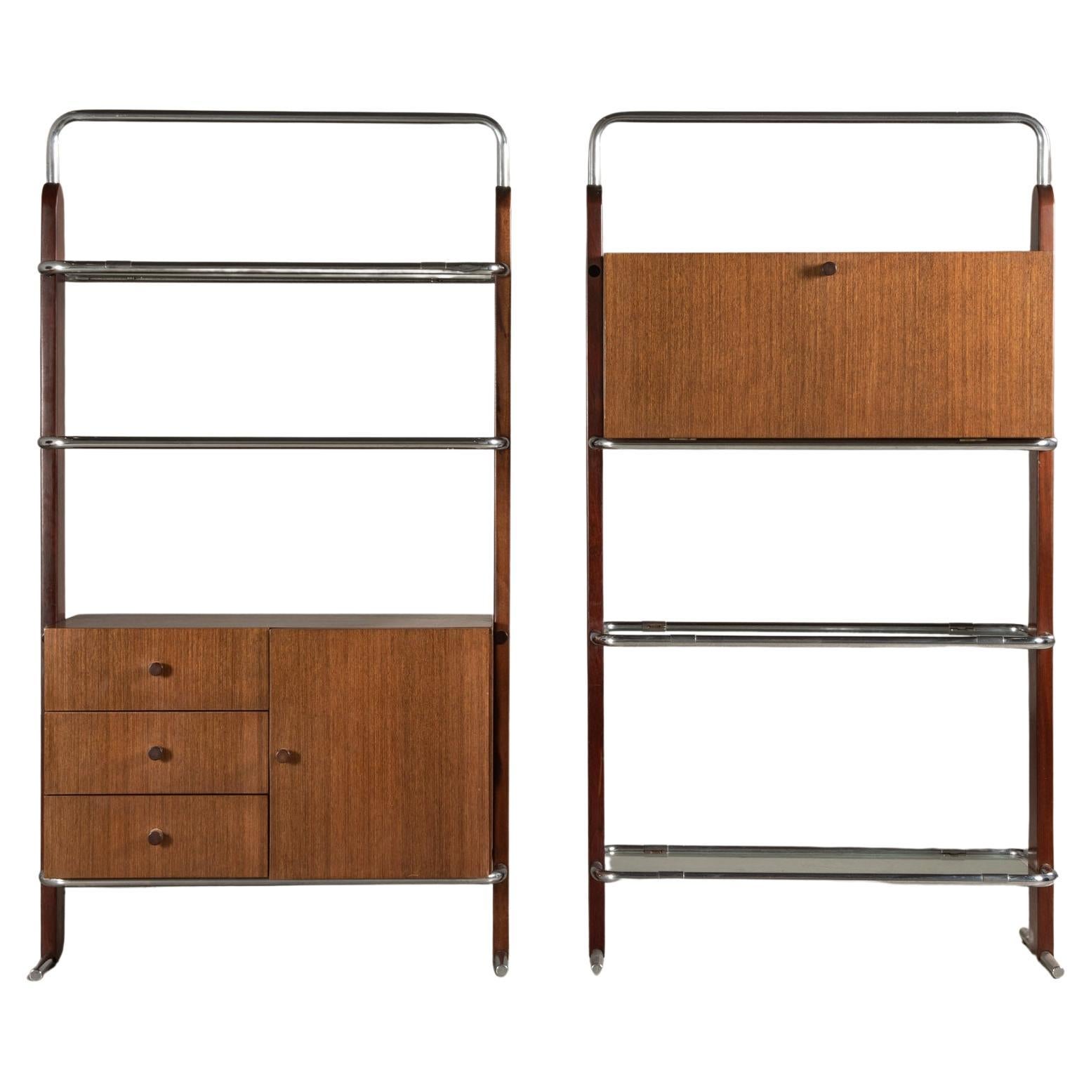 Pair of Shelf of Units, by Percival Lafer, Brazilian Mid-Century Design 