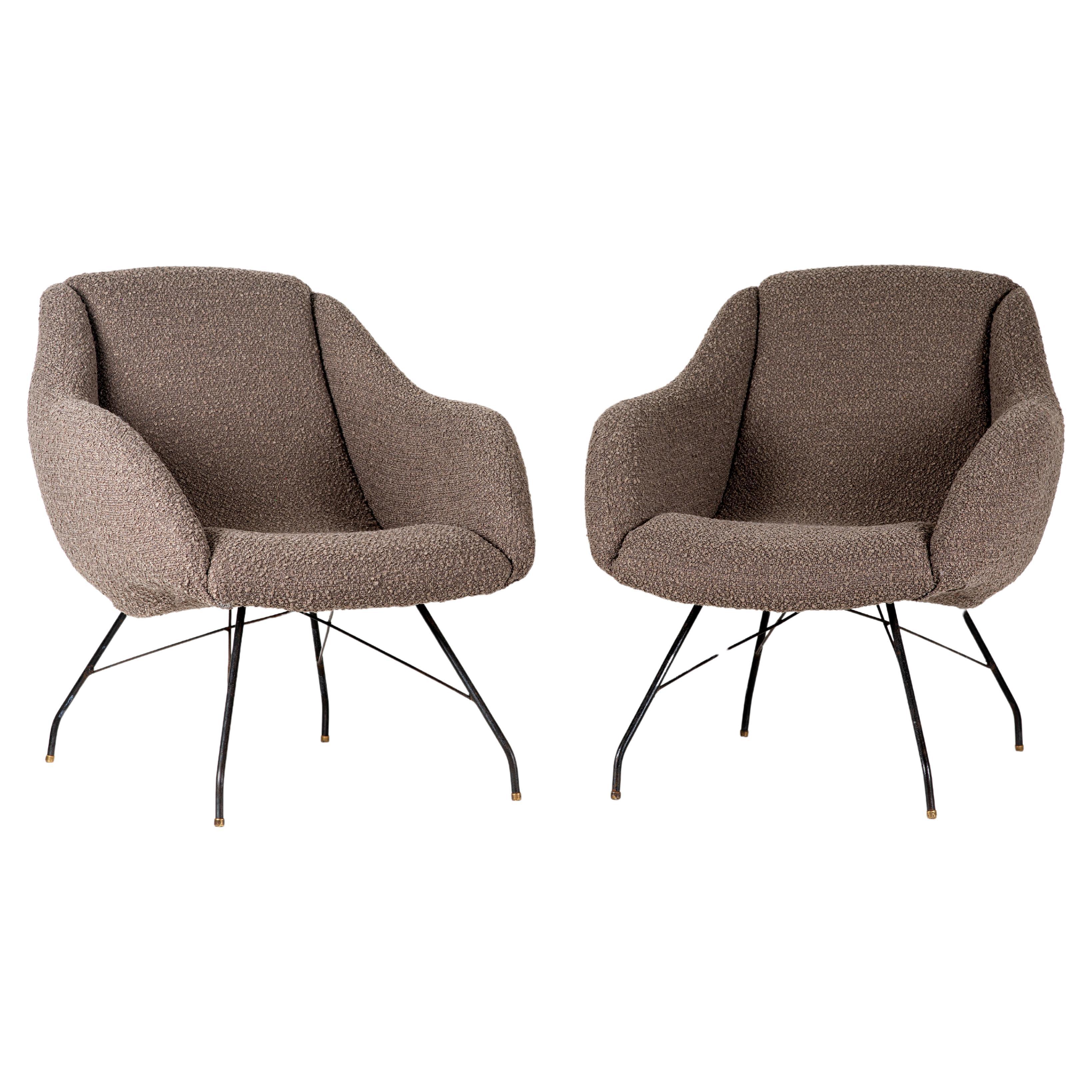 Pair of “Shell” Armchairs For Sale