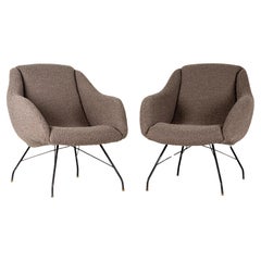 Retro Pair of “Shell” Armchairs