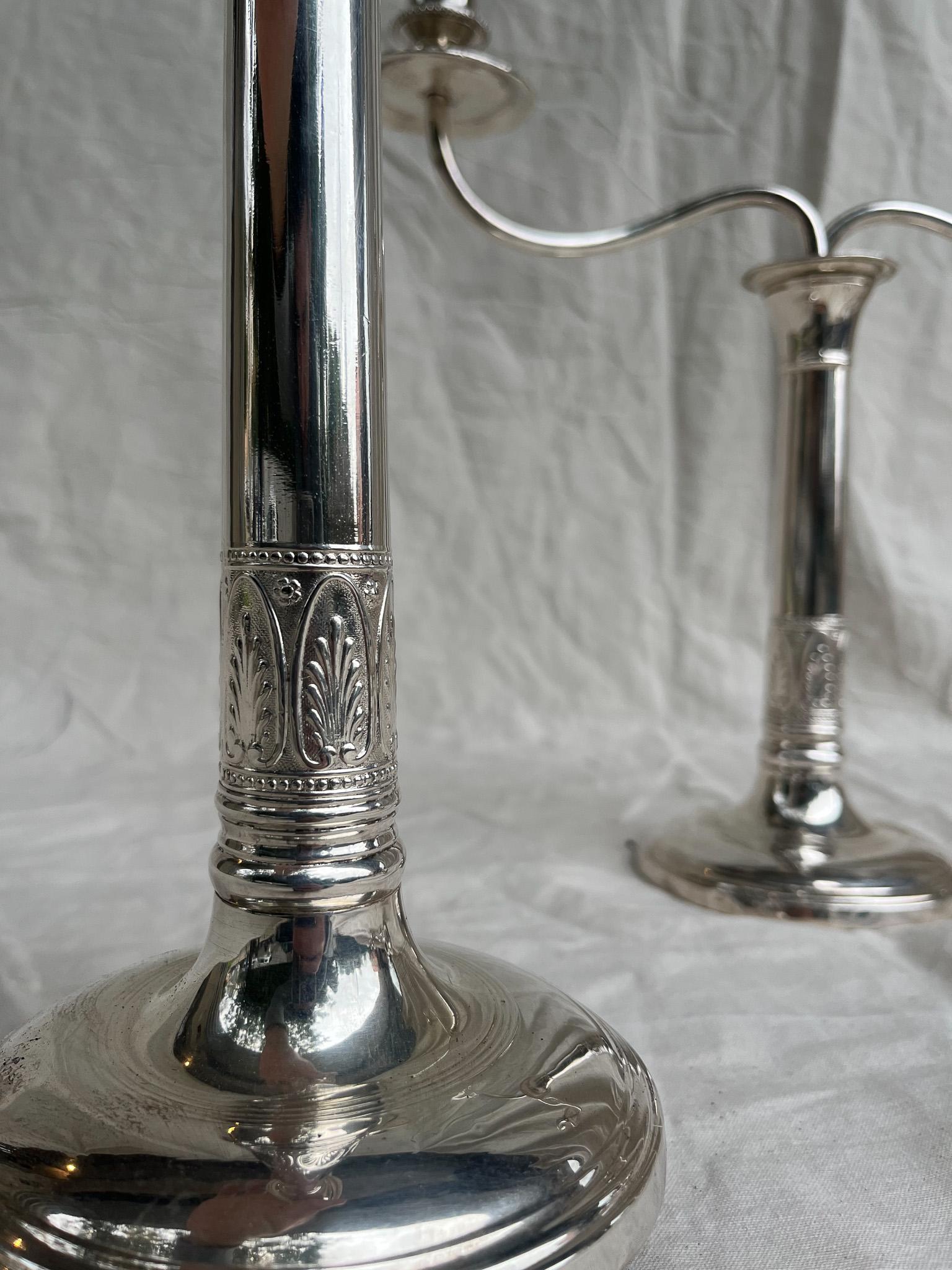 Pair of Shell Candelabra, Portugal 20th Century For Sale 2