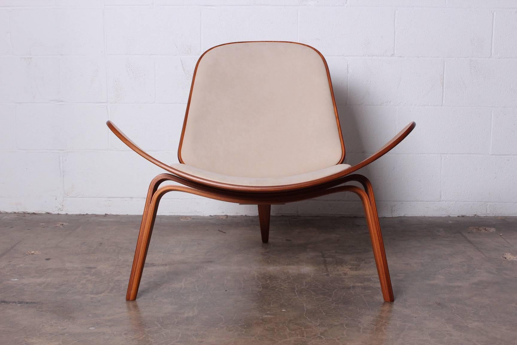Designed in 1963 and only produced for a brief period. This pair has early labels from the second release in the 1990s. Hans Wegner for Carl Hansen. Priced and sold individually.