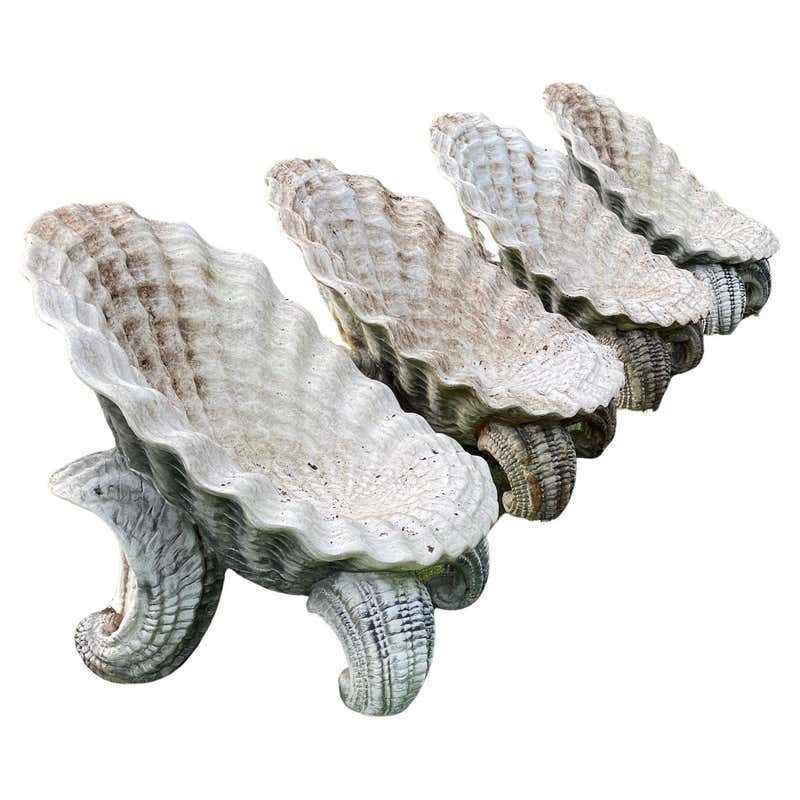 Pair of Shell-Carved Chairs at 1stDibs