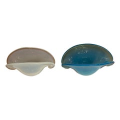 Pair of Shell Shaped Murano Dishes
