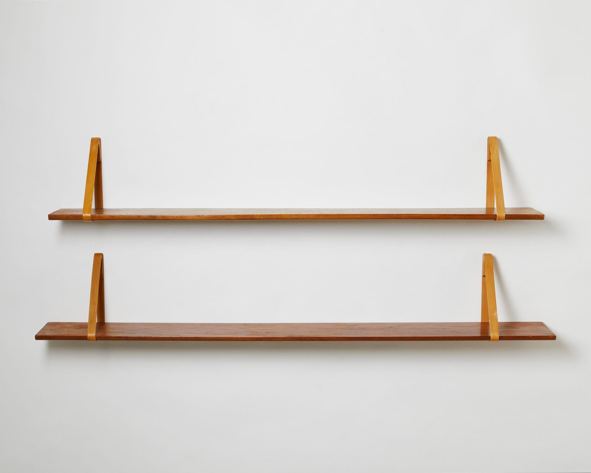 Mid-Century Modern Pair of Shelves Designed by Kristian S. Vedel, Denmark, 1960s