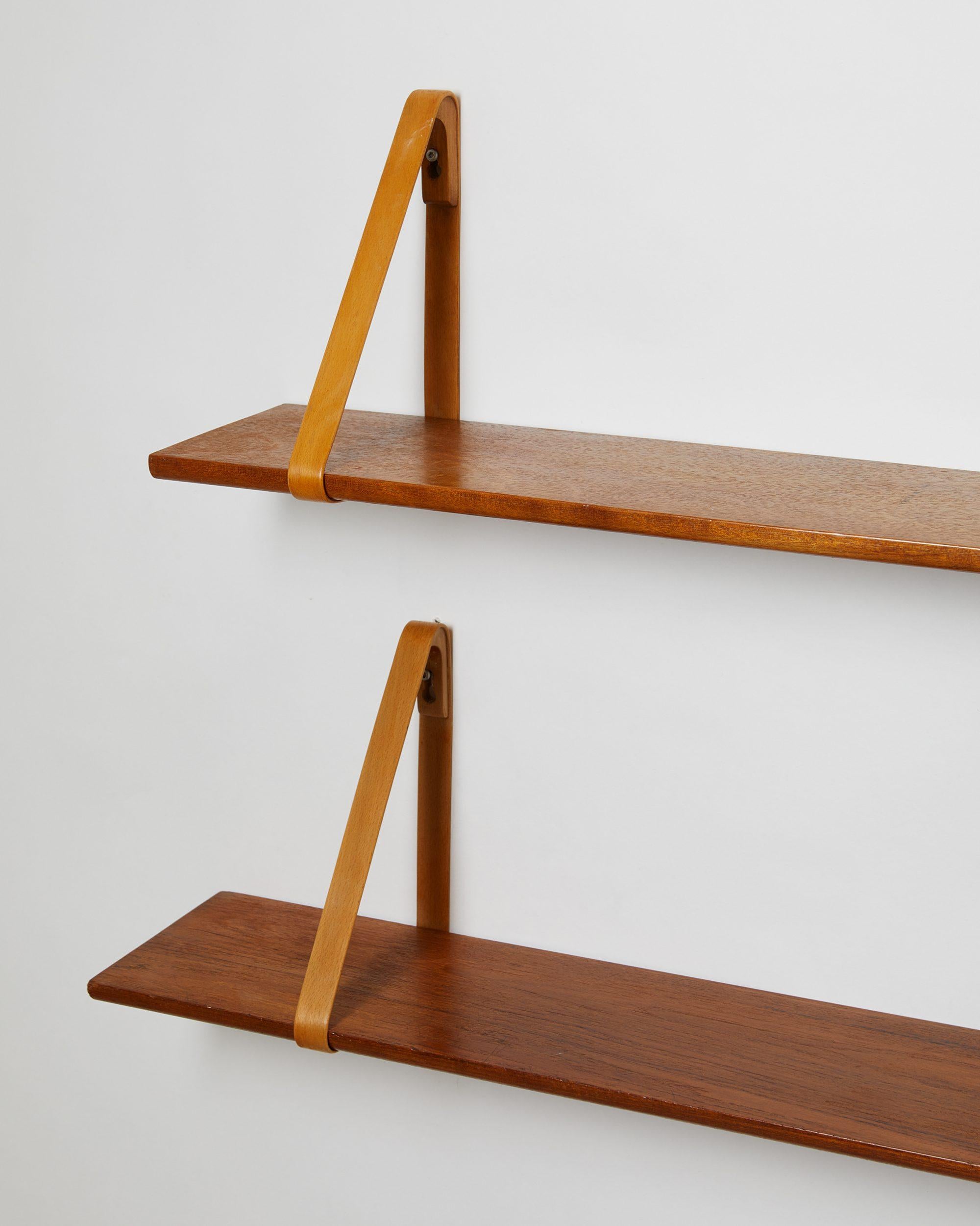 Danish Pair of Shelves Designed by Kristian S. Vedel, Denmark, 1960s