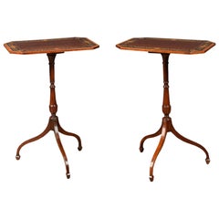 Pair of Sheraton Revival Lamp Tables