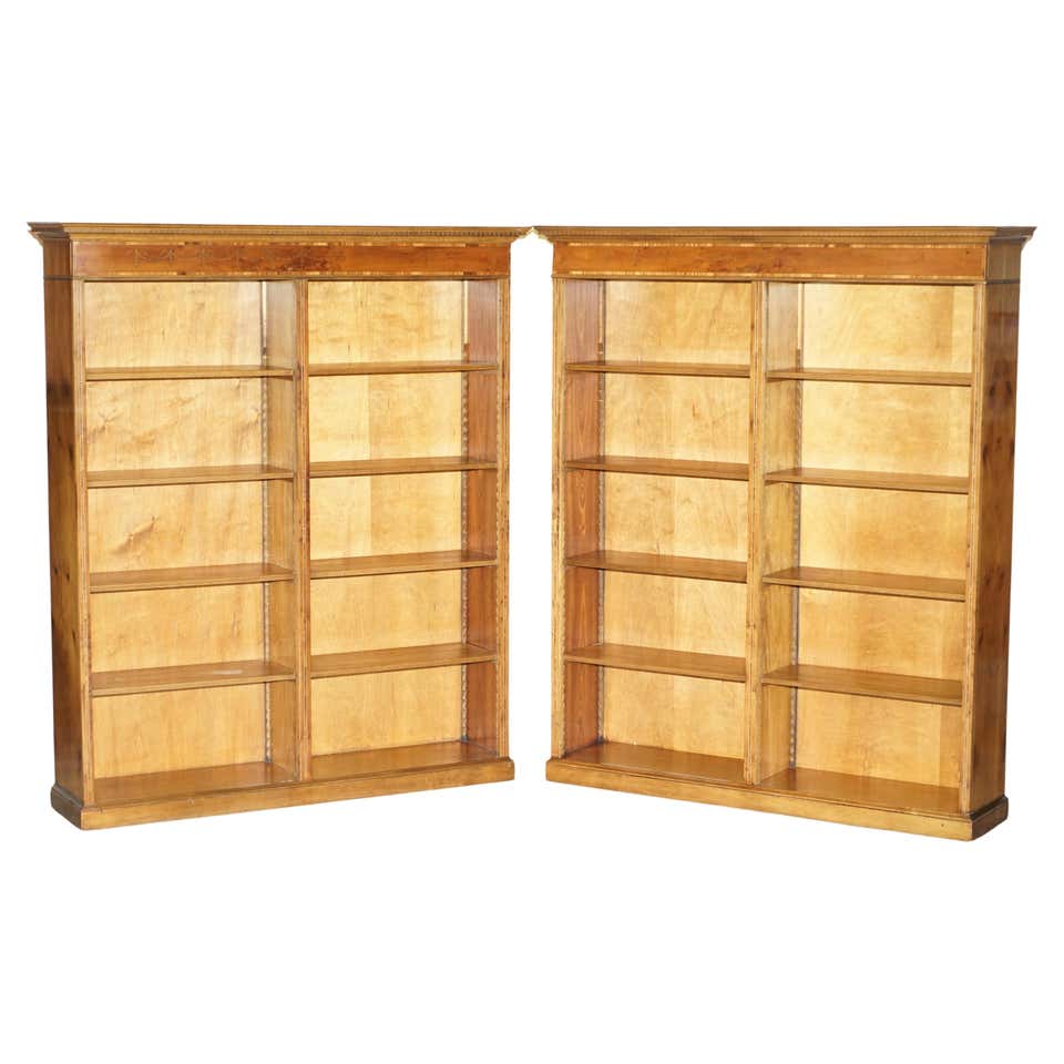 Pair of Sheraton English Libraries For Sale at 1stDibs