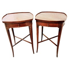 Antique Pair of Sheraton Style Side Tables