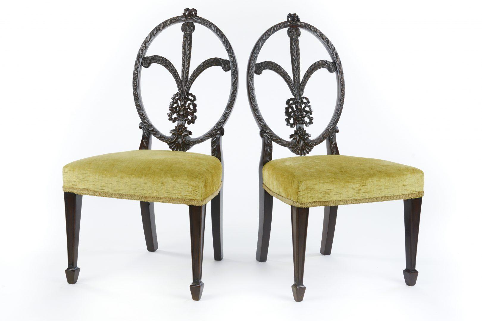 British Pair of Sheraton Style Children’s Chairs