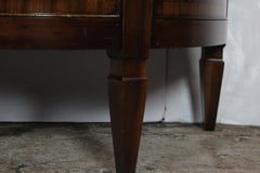 Pair of Sheraton Style Demilune Commode