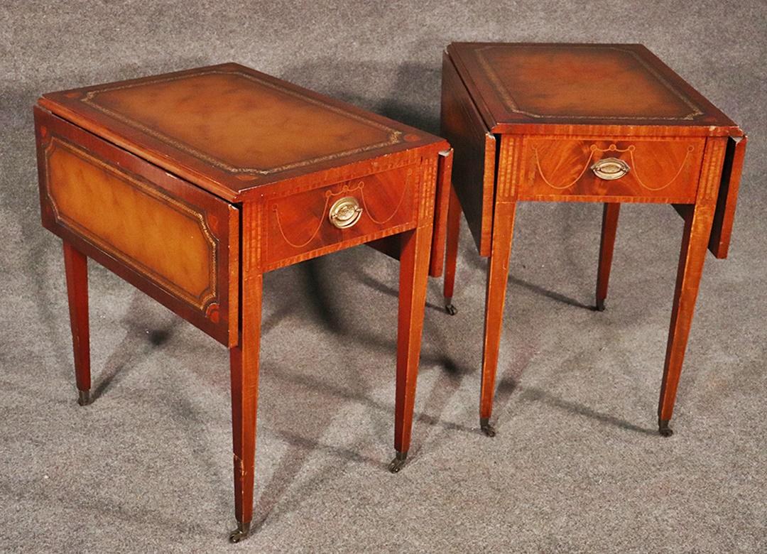 leather top tables