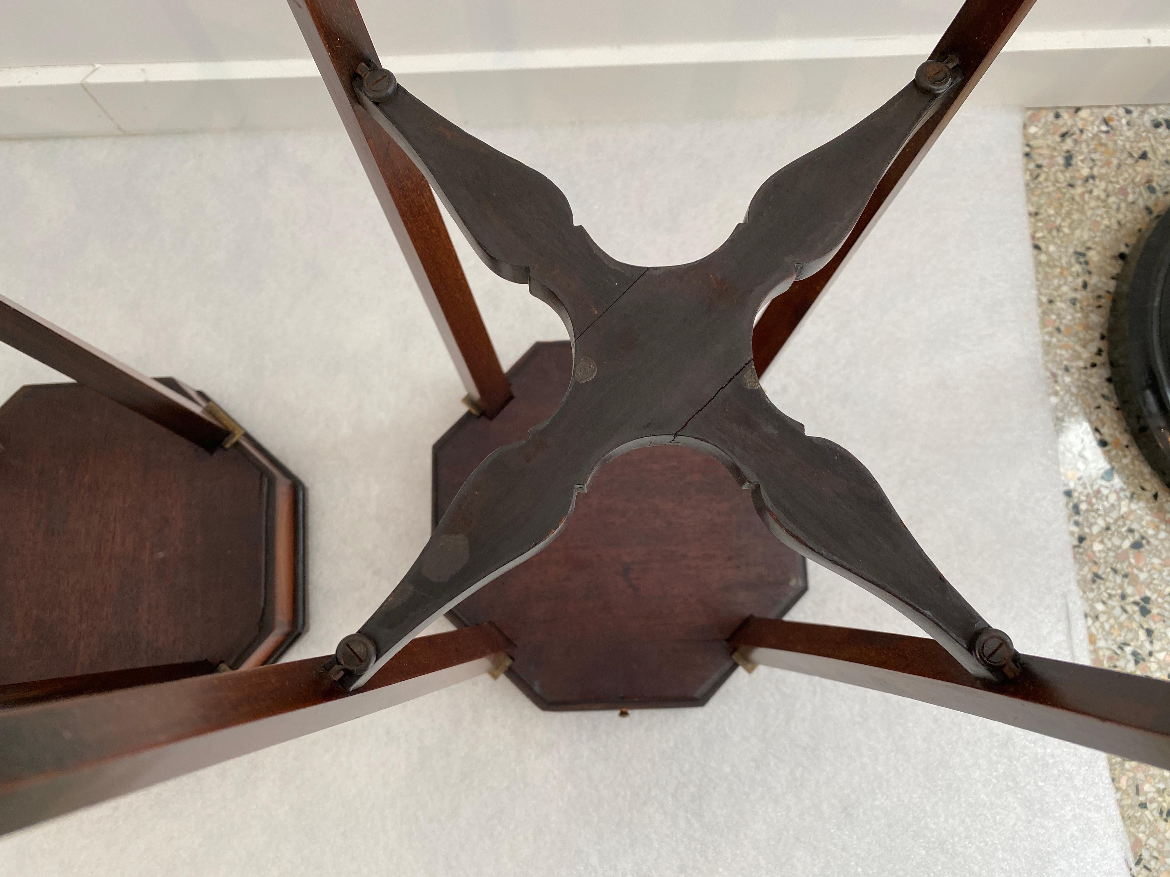 Pair of Sheraton Style Marquetry Tables 9