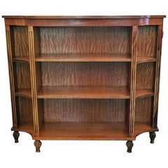 Vintage Pair of Sheraton Style Open Bookcases