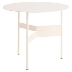 Pair of Shim Coffee Tables-Eggshell Powder Coated Steel-Jonas Trampedach for Hay