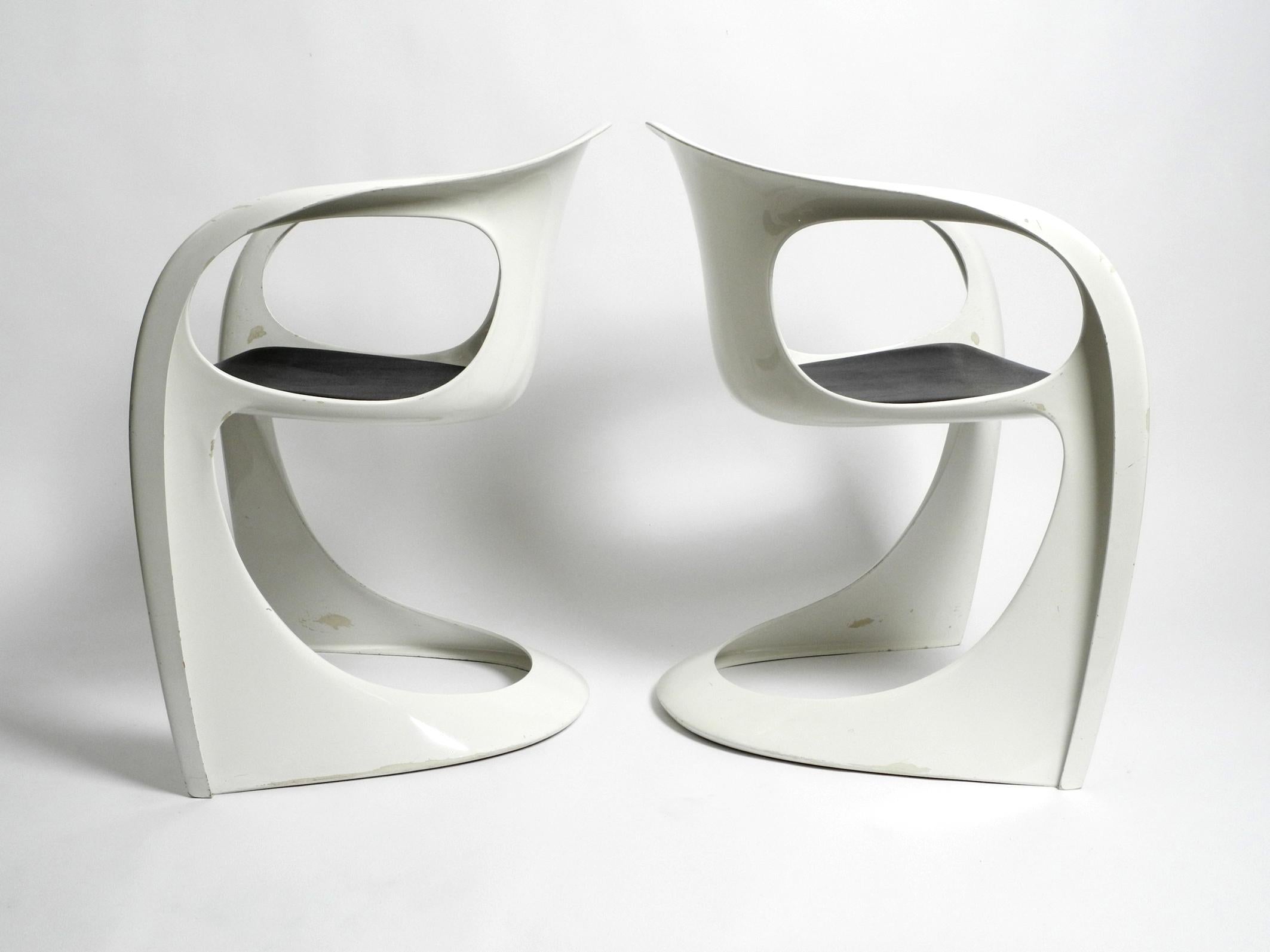 Space Age Pair of shiny Casalino Armchairs by Casala model 2007/2008 from January 1974 For Sale