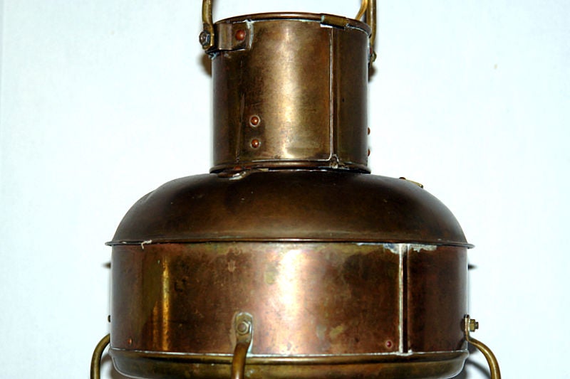 Pair of Ship Lanterns, Sold Individually In Good Condition For Sale In New York, NY