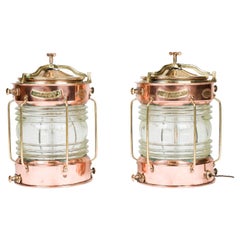 Pair of ship’s "Not Under Command" lights, by Eli Griffiths & Son of Birmingham