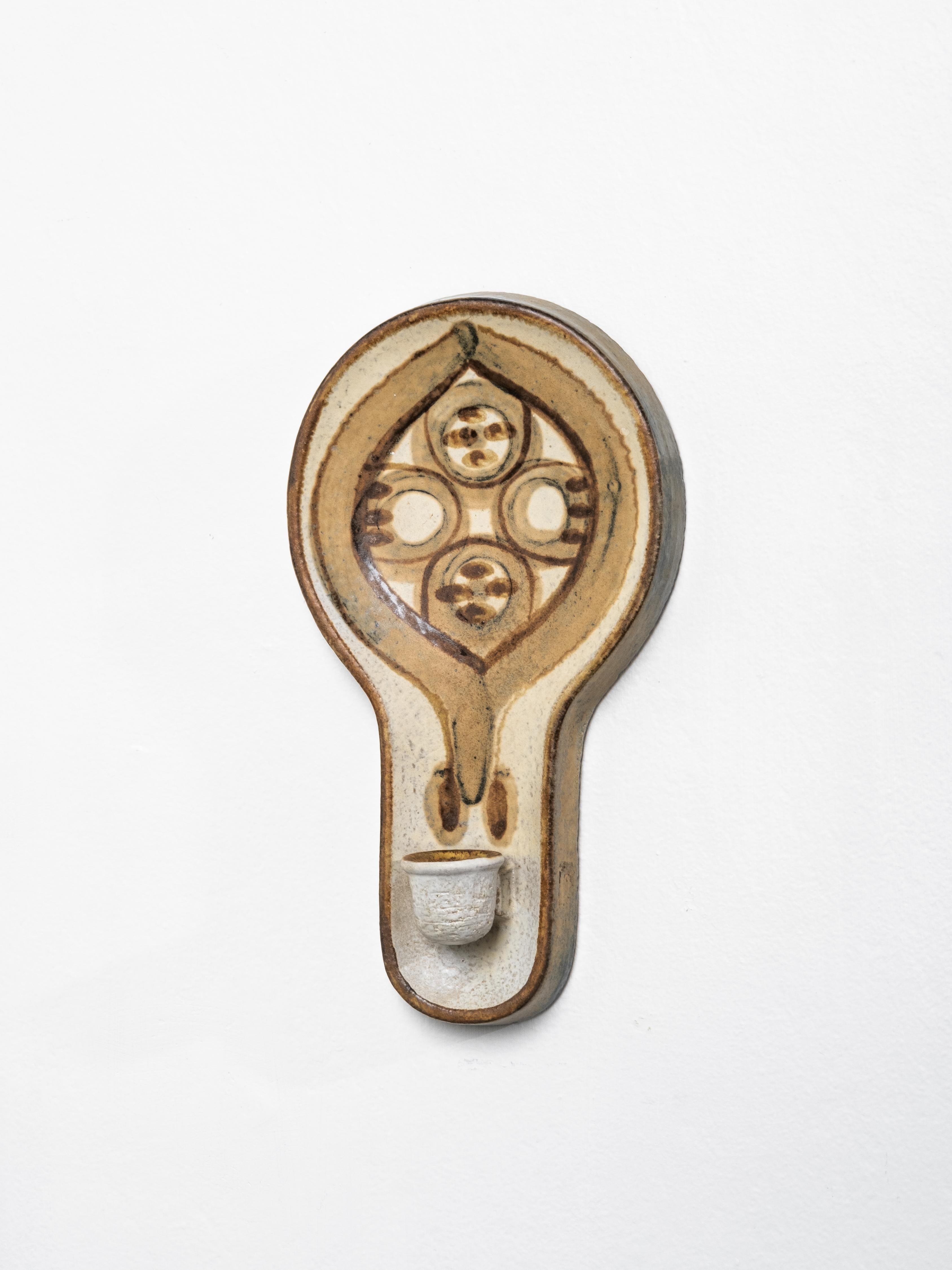 Danish Pair of Søholm Wall Candle Sconces by Backhausen & Brandborg, 1970s For Sale