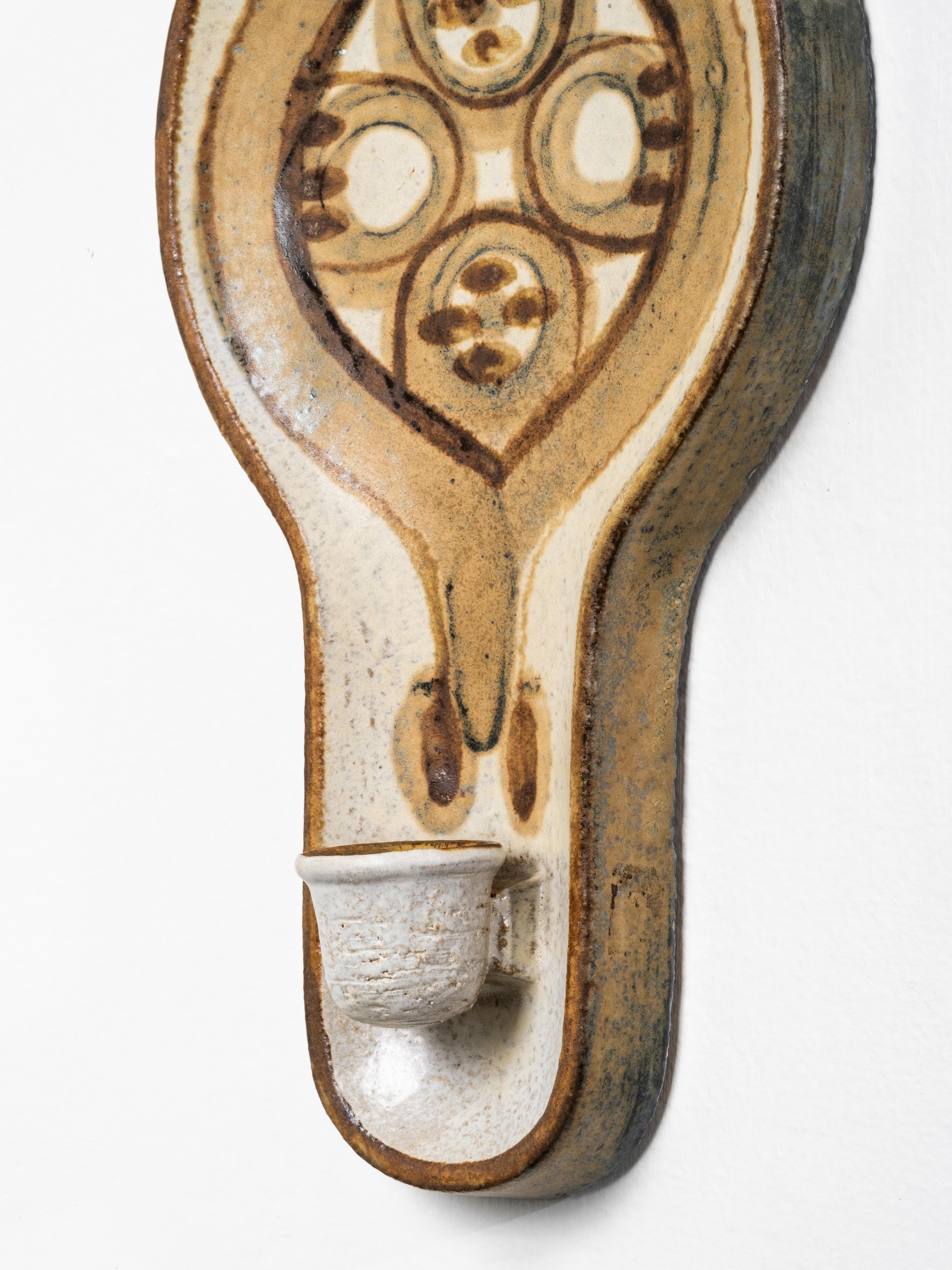 Late 20th Century Pair of Søholm Wall Candle Sconces by Backhausen & Brandborg, 1970s For Sale