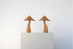 Handcrafted Eco-Friendly Shroom Rattan Table Lamps by Rattanology