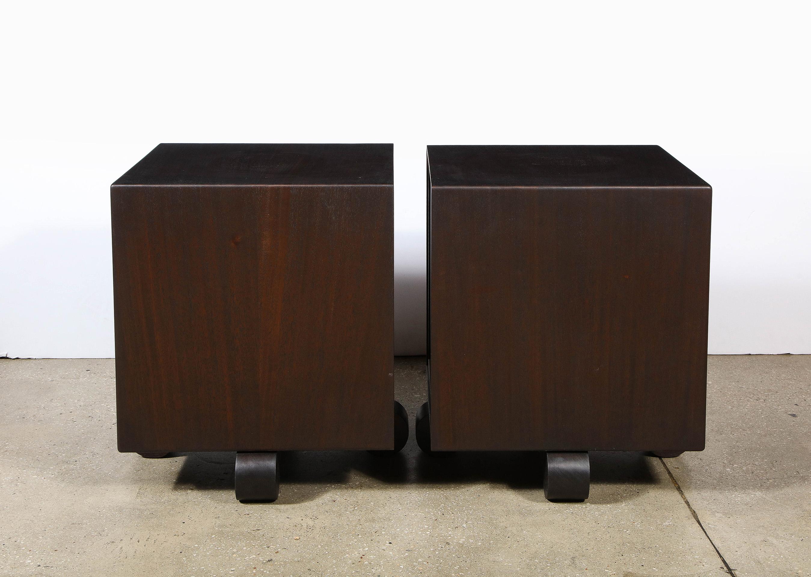 Pair of Side Cabinets by Caleb Woodard In Good Condition In Lyndhurst, NJ