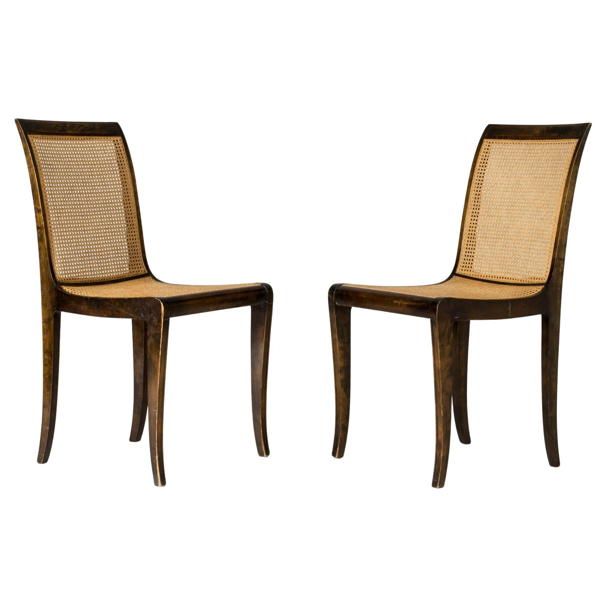 Pair of Side Chairs by Carl Malmsten, Sweden, 1930s