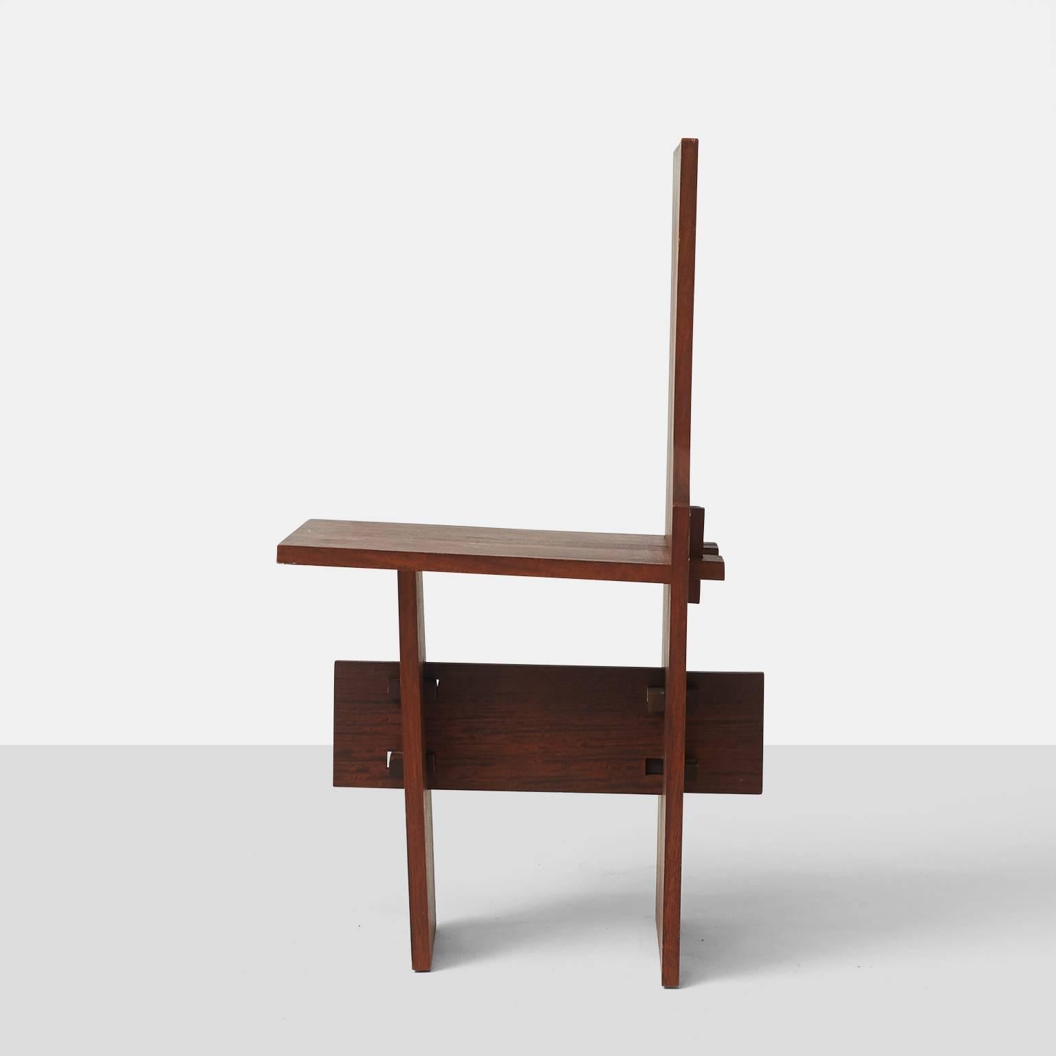 Late 20th Century Pair of Side Chairs by Daniel B.H. Liebermann