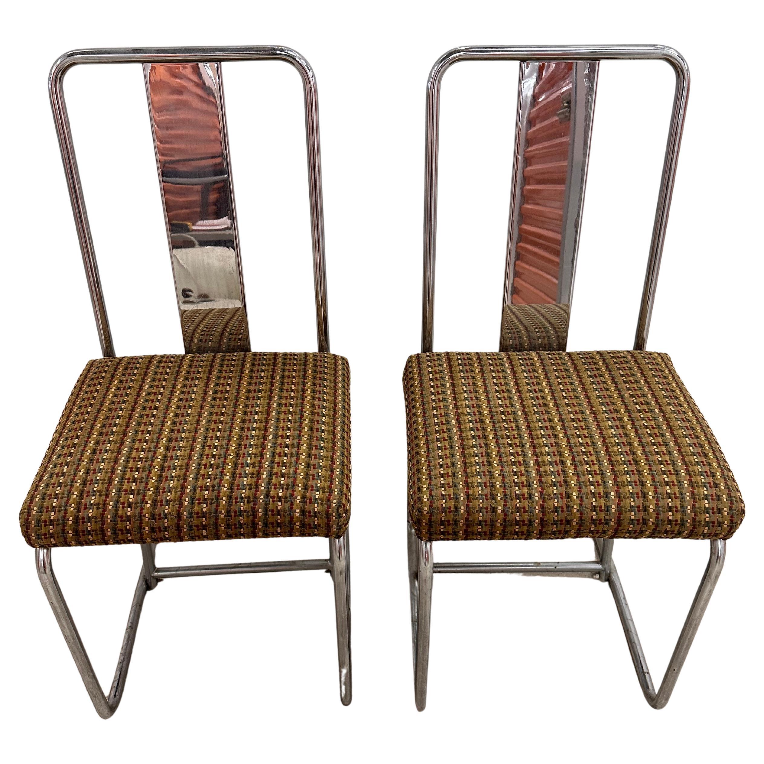 Pair of side chairs by François Arnal for Atelier A