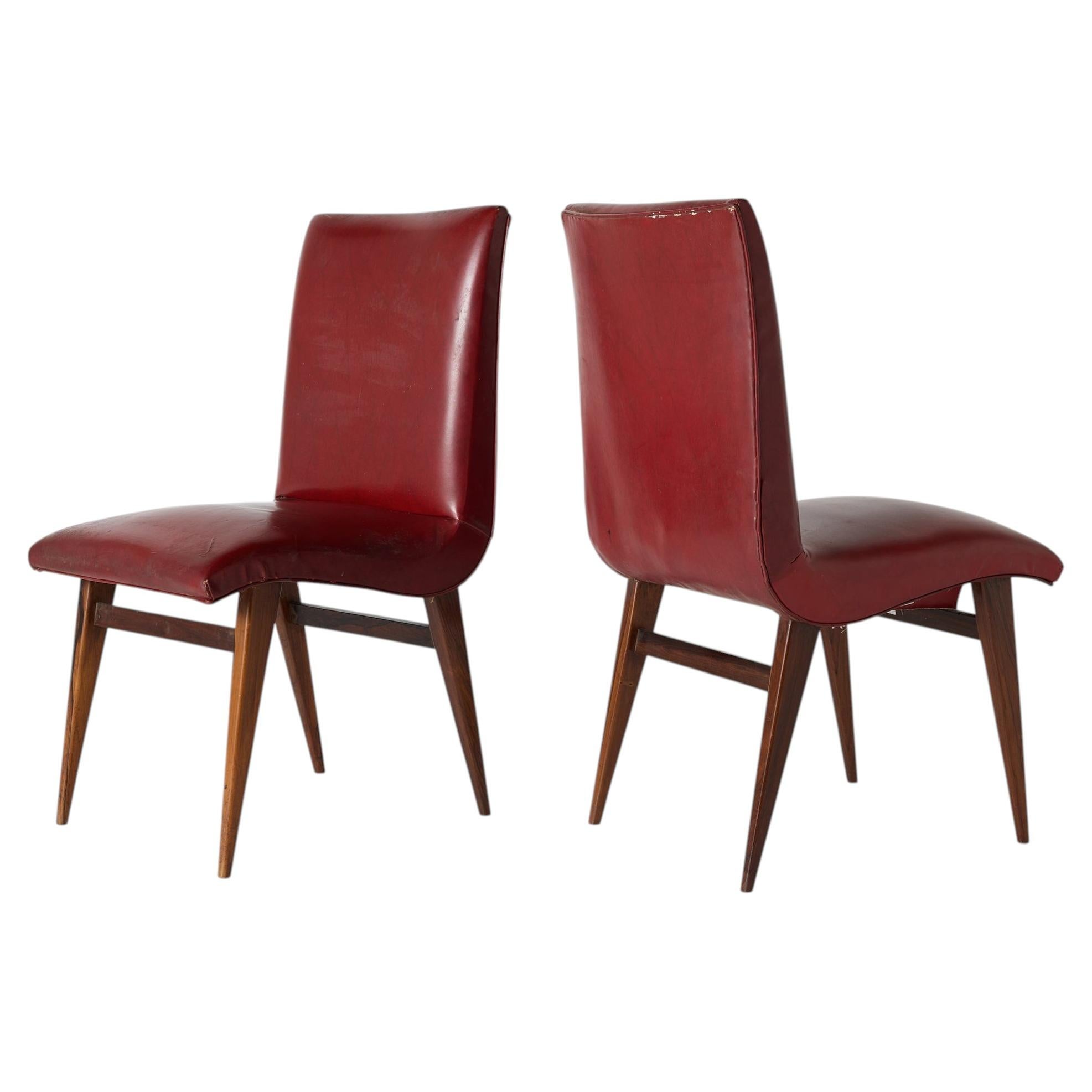Pair of Side Chairs by Joaquim Tenreiro