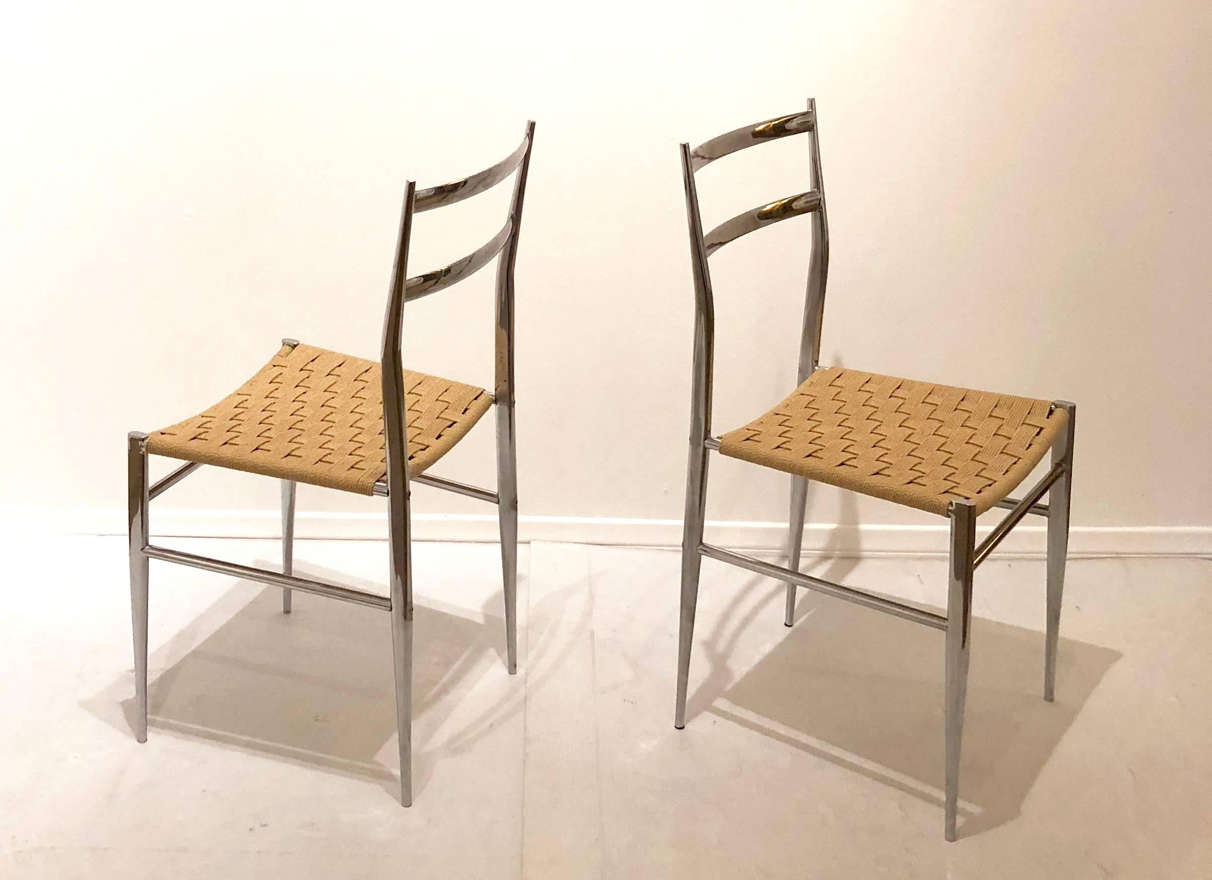 Italian Pair of Side Chairs by Philippe Starck 