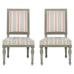 Pair of Side Chairs French Belle Epoque Louis XVI Rev Includes Recovering