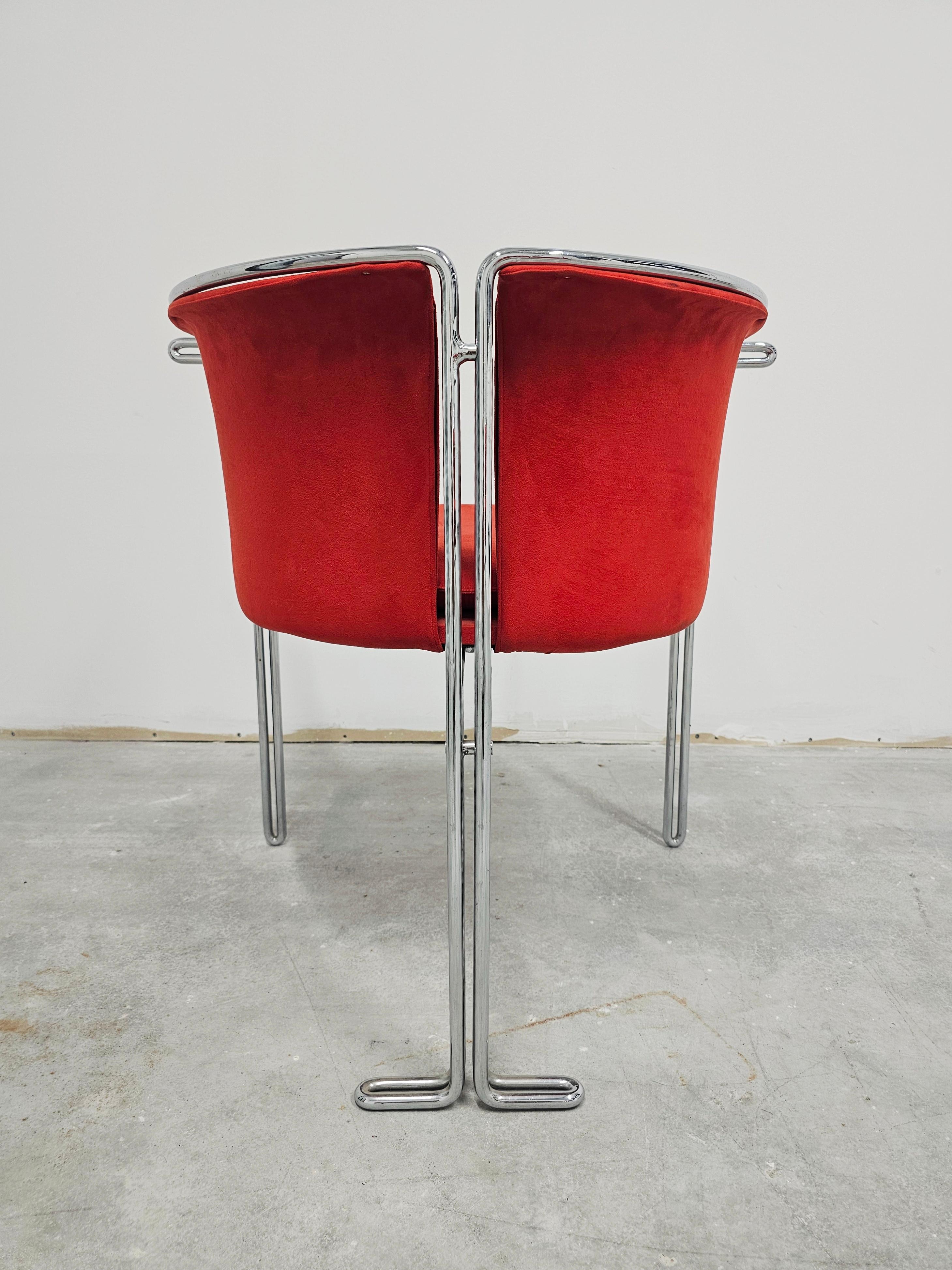 Pair of Side Chairs from Entelechy Series by John Portman for Saporiti For Sale 5