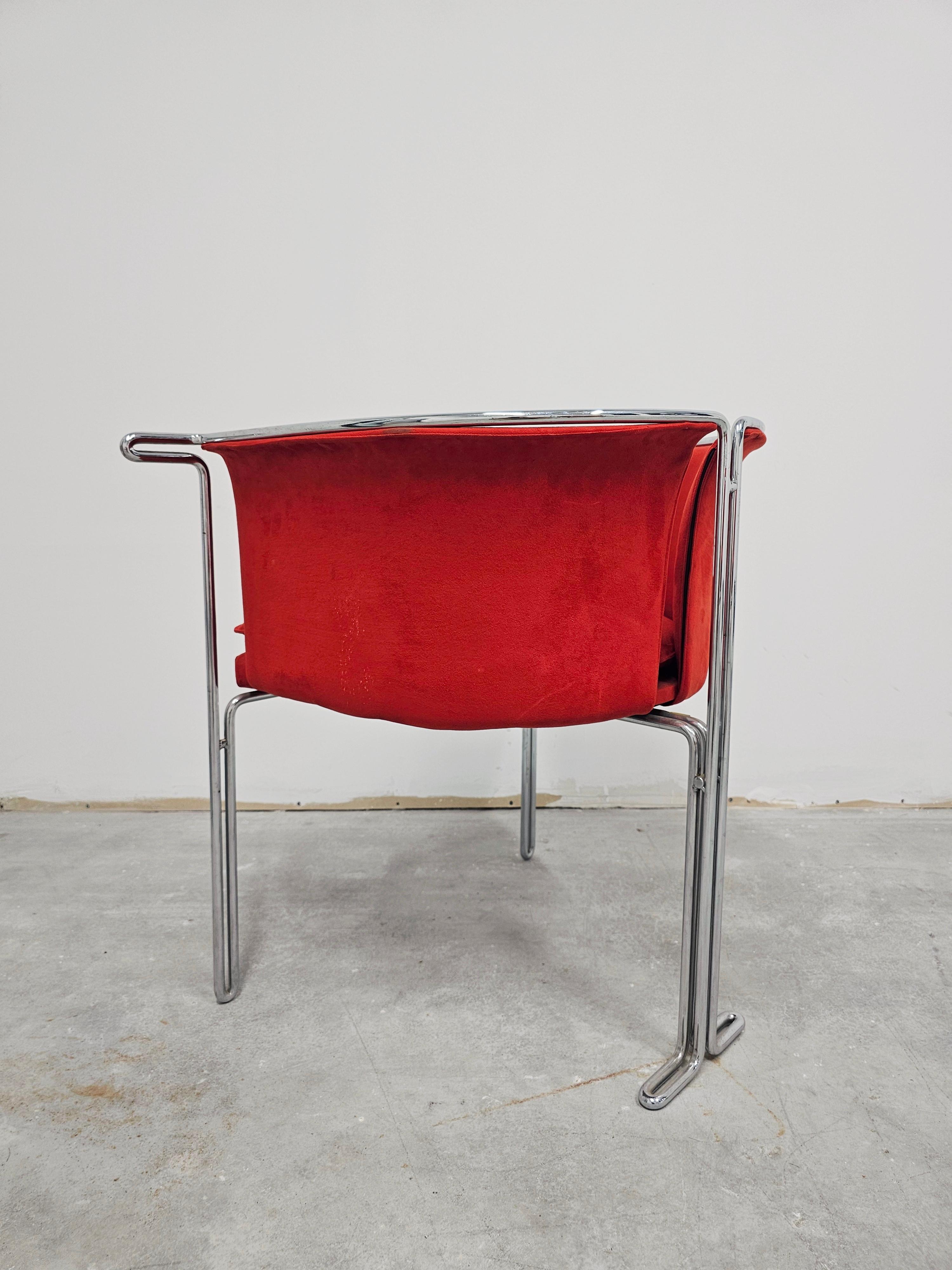 Pair of Side Chairs from Entelechy Series by John Portman for Saporiti For Sale 6