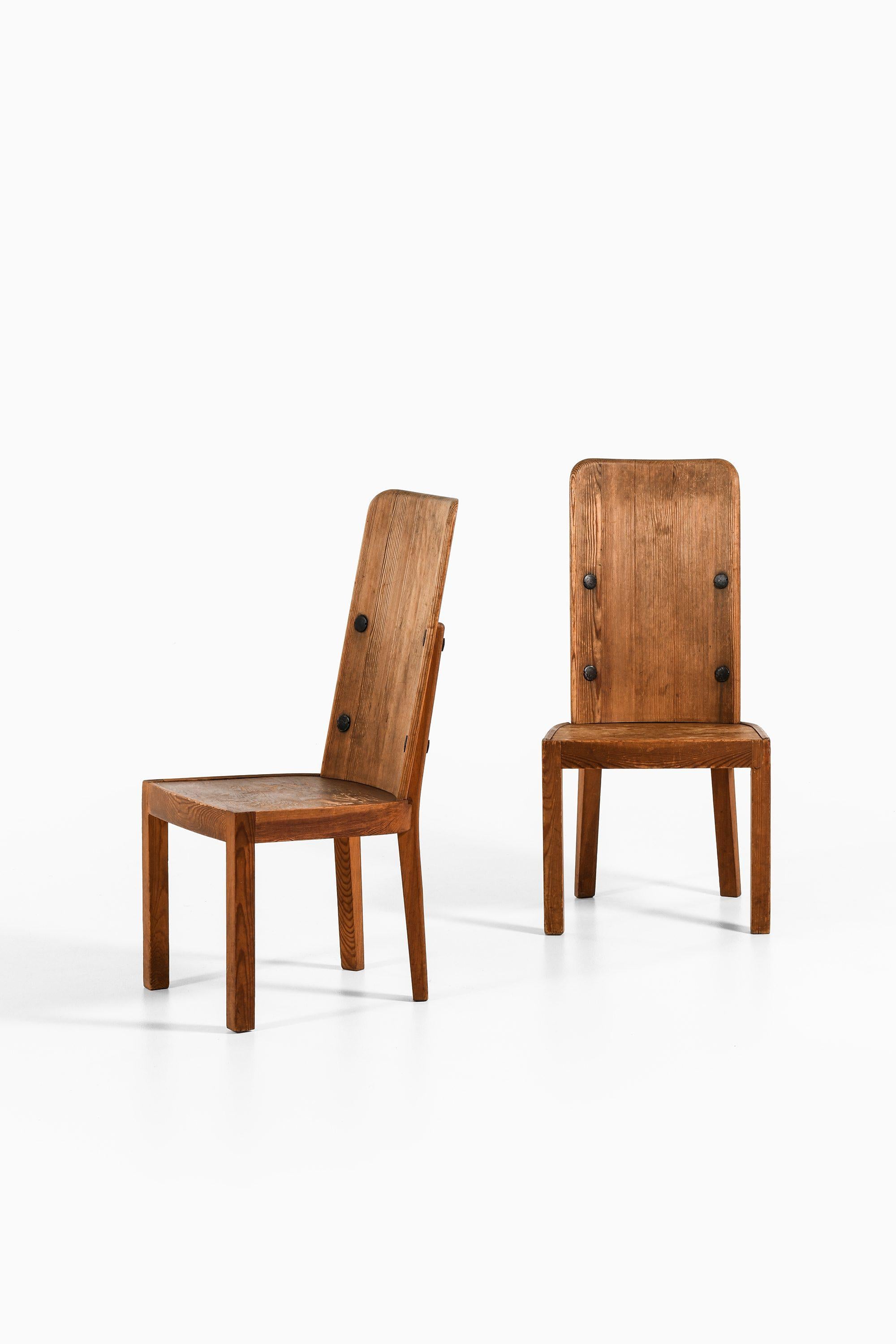 Paire de chaises d'appoint modèle Lovö par Axel Einar Hjorth, 1932, Nordiska Kompaniet en vente 2