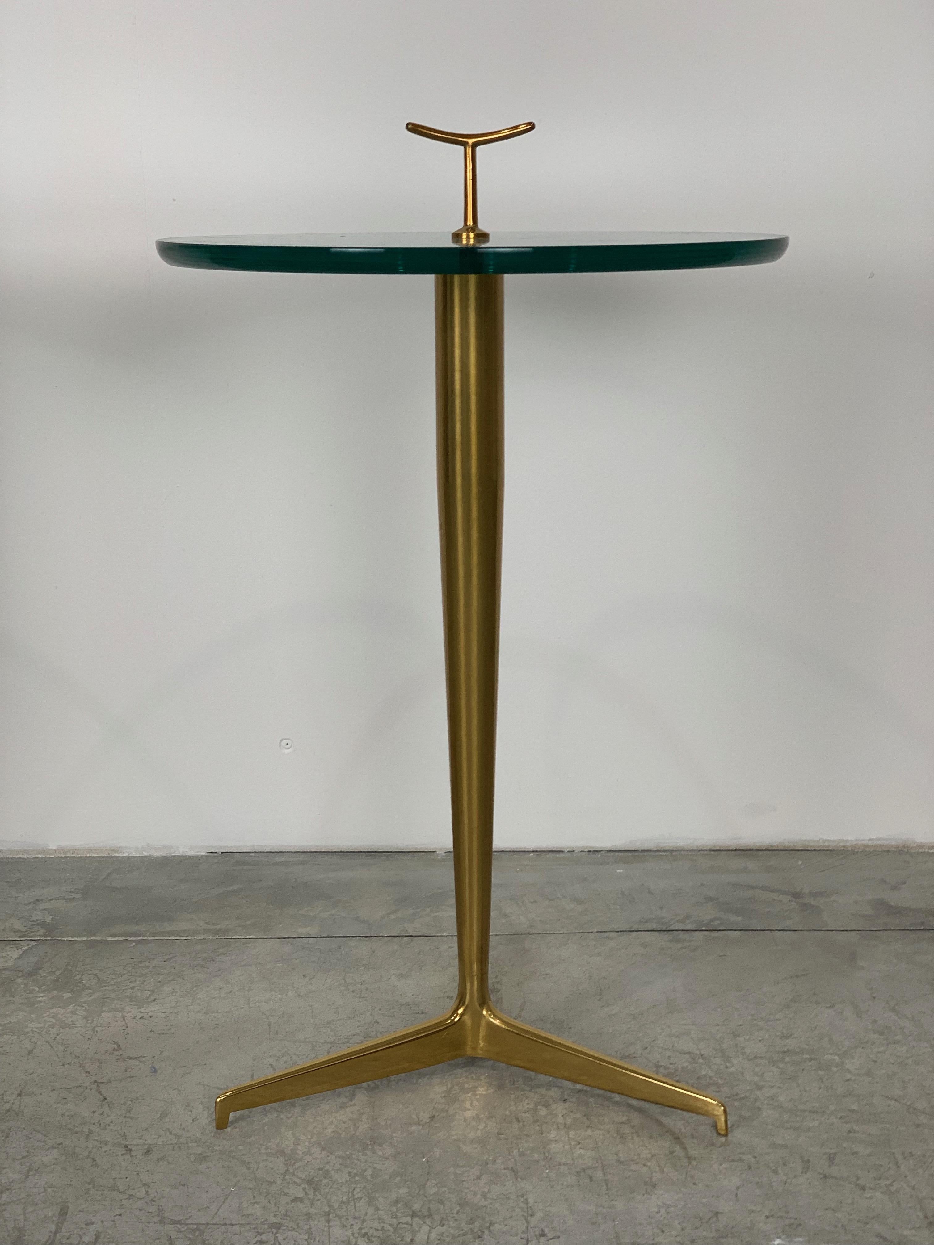 Pair of Side Coffee Table in Brass by Osvaldo Borsani, 1950 1