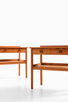 Pair of Side or Bedside Tables in Pine by Carl Malmsten, 1940s
